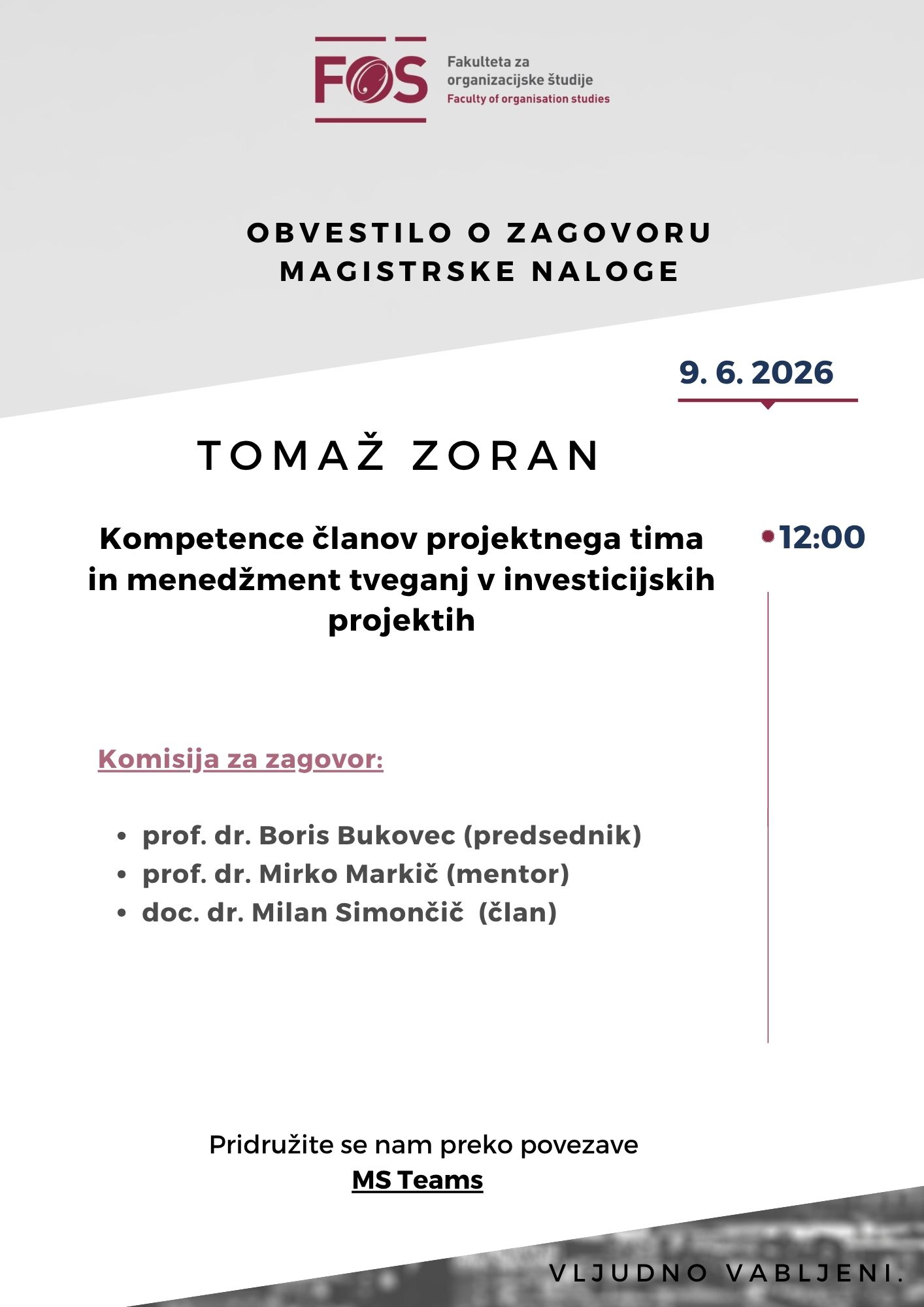 zagovor Tomaž Zoran